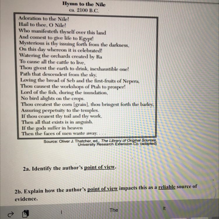 Identify the authors point of view. Explain how the authors point of view impacts-example-1