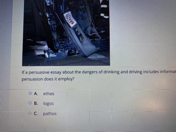 If a persuasive essay about the dangers of drinking and driving includes information-example-1