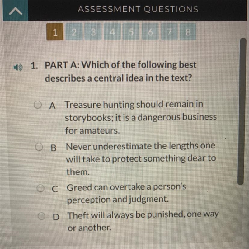 Which of the following best describes a central idea in the text?-example-1