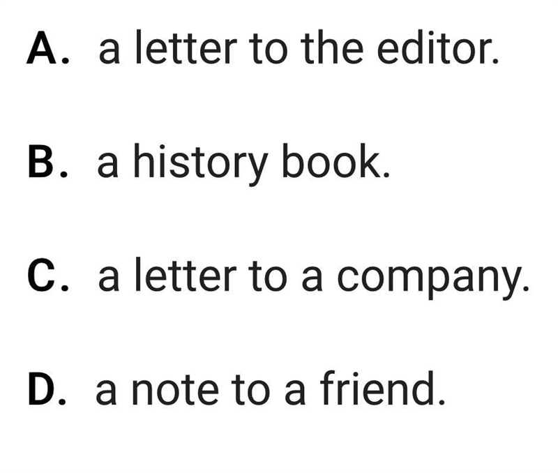 Please help!! All of these passages would have the same general tone , except-example-1