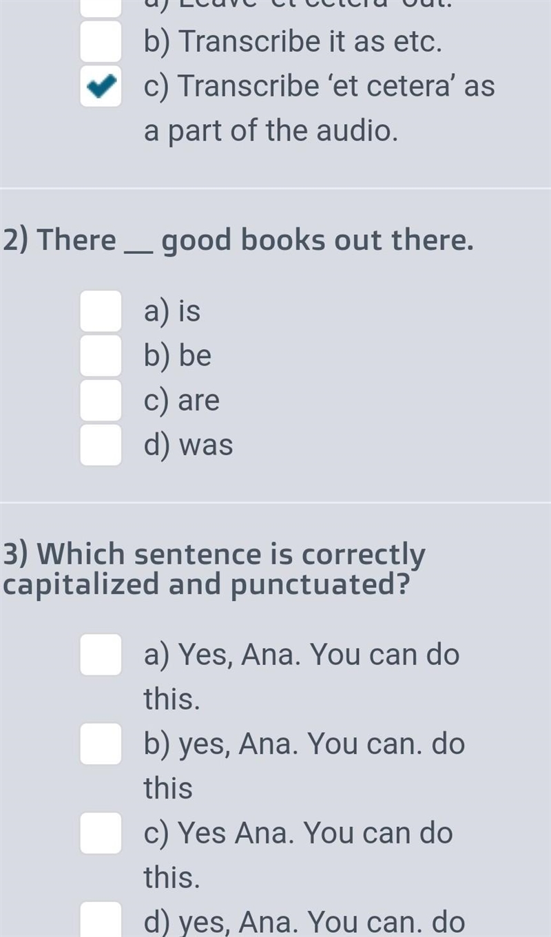 Correct punctuation for #3​-example-1