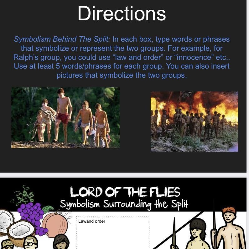 Help please Lord Of The Flies-example-1