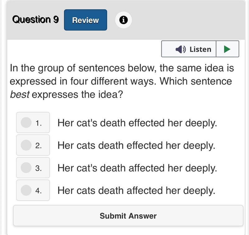 Please help I don’t know the difference between affect and effect-example-1