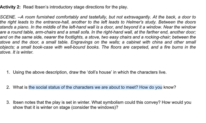 Please help me with these questions , based on a doll's house-example-1