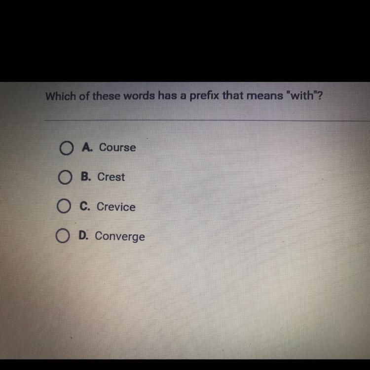 Which of these words has a prefix that means with?-example-1