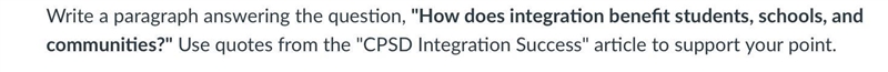 How does integration benefit students, schools, and communities?" 40- points-example-1