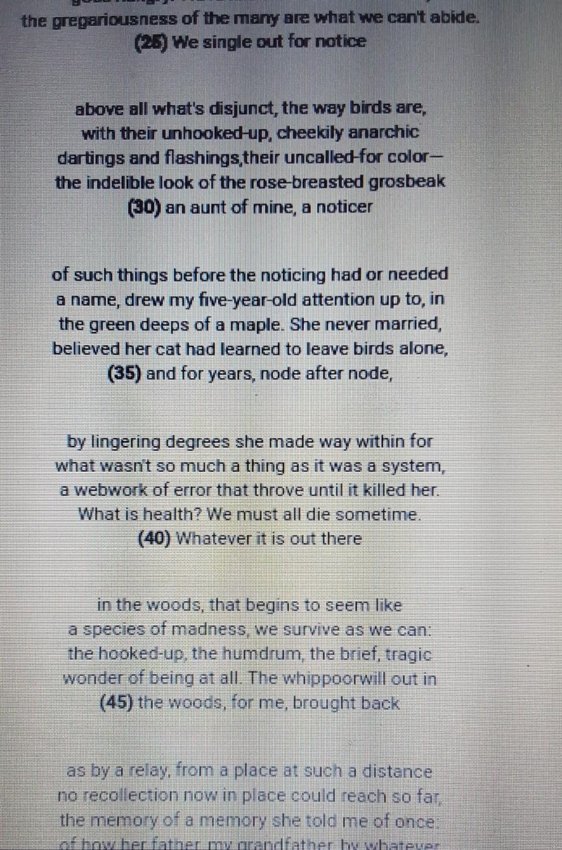 In line 34, the speaker implies that the aunt - had lived most of her life fearing-example-1