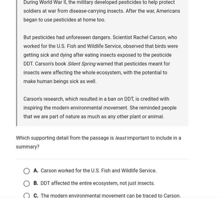 D is carson reseach result in a ban in DDT-example-1