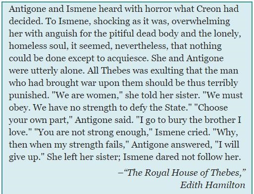 NEED HELP ASAP!!!!!!! How does Antigone’s archetype reveal the theme? It shows she-example-1