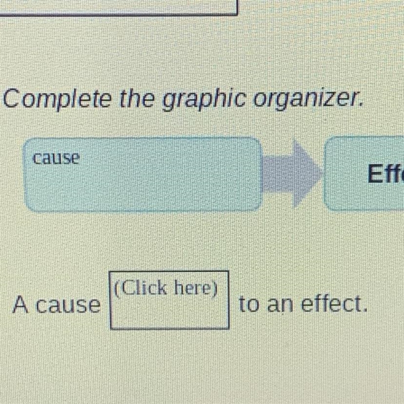 A cause_____to an effect.-example-1