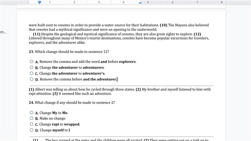 CAN SOMEONE PLEASE HELP ME WITH THESE 2 QUESTIONS!!! THEY R MULTIPLE CHOICE-example-1