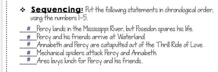 Can someone please answer this I need help ASAP (Percy jackson lightning thief chapter-example-1