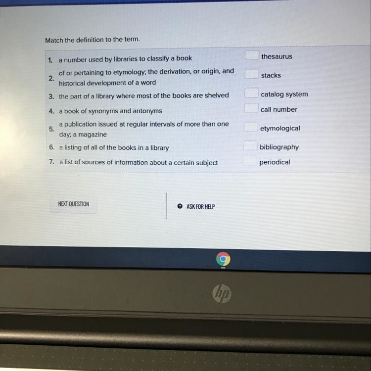 I need help I don’t know what once’s go with what?-example-1