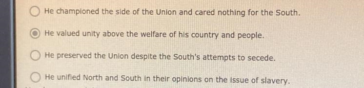 Why has Abraham Lincoln sometimes been called the great unifier?-example-1