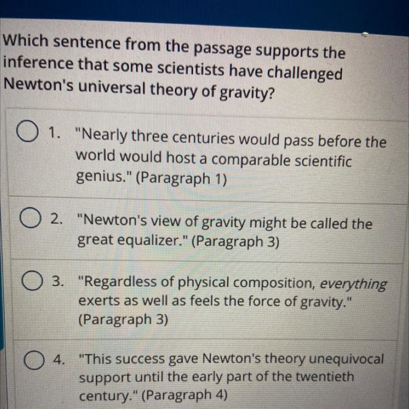 Which sentence from the passage supports the inference that some scientists have challenged-example-1