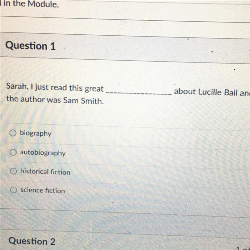 About Lucille Ball and Sarah, I just read this great the author was Sam Smith. O biography-example-1