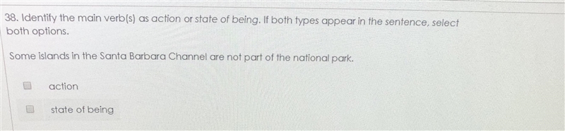 Action or state of being Please help-example-2