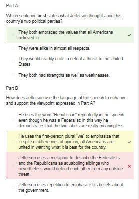 Which sentence best states what Jefferson thought about his country’s two political-example-1