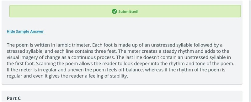 Do all of the lines follow the same meter? Why do you think that is? How do you think-example-1