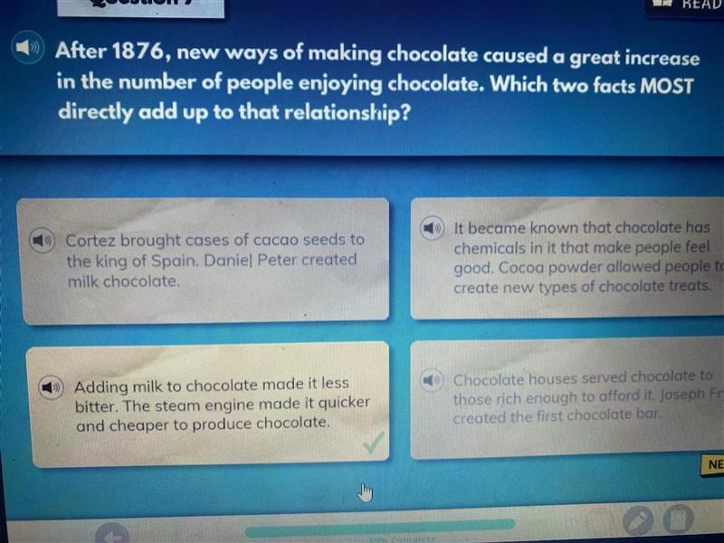 After 1876, new ways of making chocolate caused a great increase in the number of-example-1