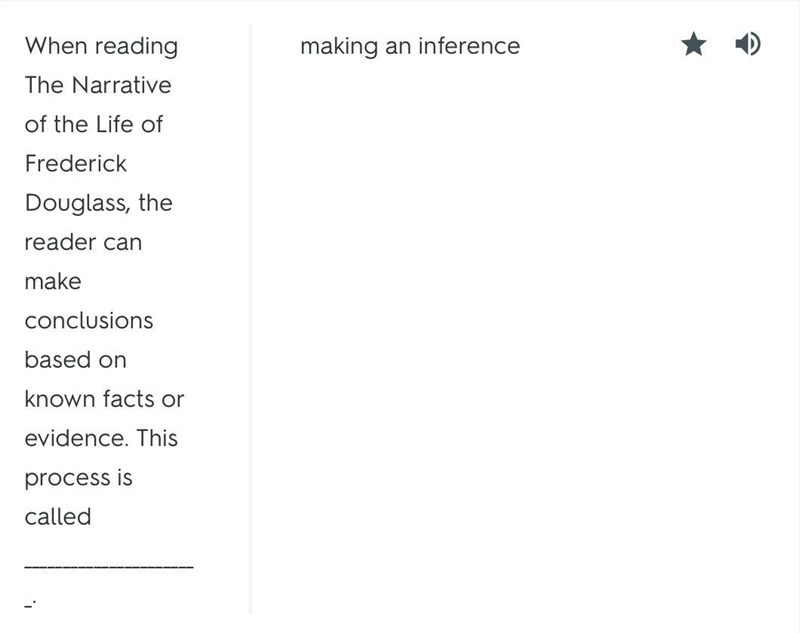 When reading The Narrative of the Life of Frederick Douglass, the reader can make-example-1