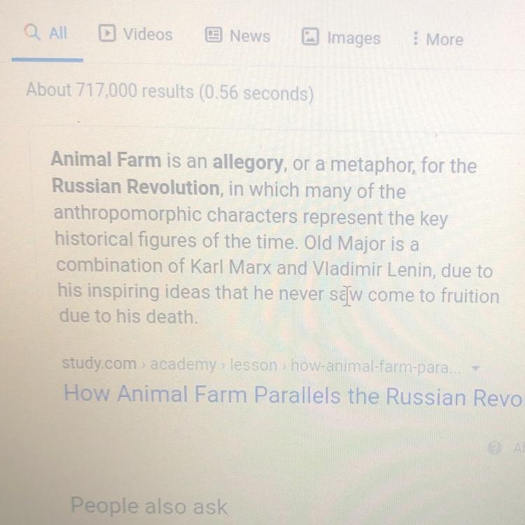 Why is animal farm an allegory of Russian revolution-example-1