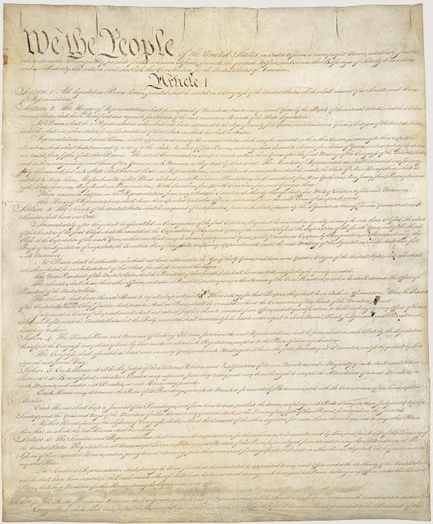 Upload two images you would use in a multimedia presentation about the U.S. Constitution-example-1