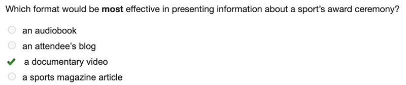 Which format would be most effective in presenting information about a sport’s award-example-1