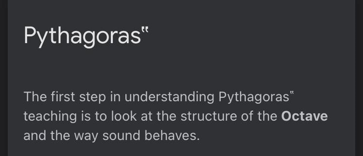 Which Greek Philosopher figured out octaves by plucking a string to listen to the-example-1