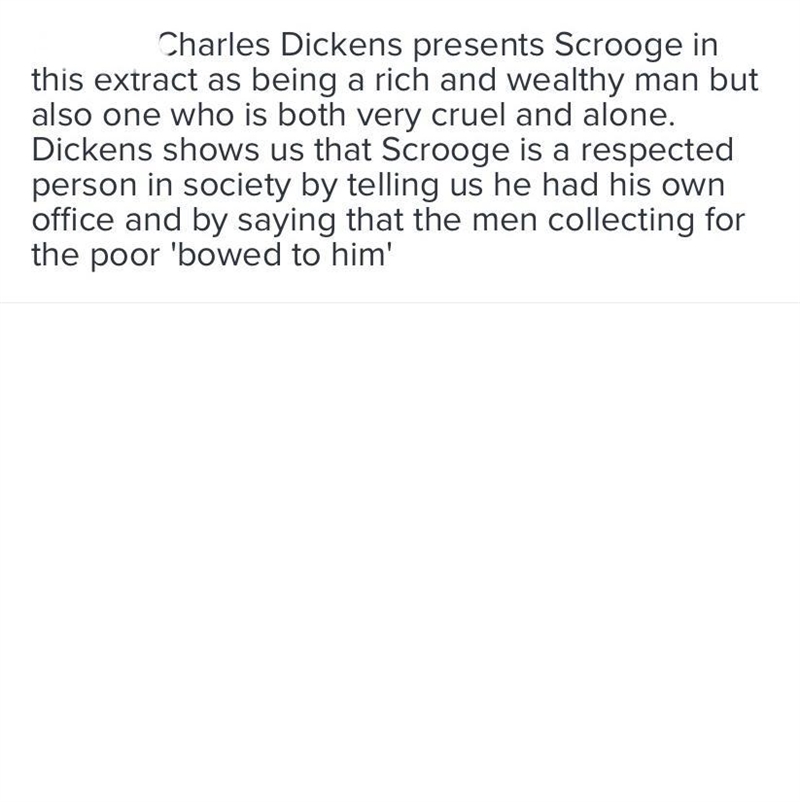 How does dickens present Scrooge-example-1