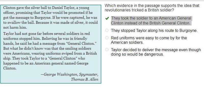 Clinton gave the silver ball to Daniel Taylor, a young officer, promising that Taylor-example-1