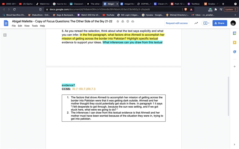 The other side of the sky focus questions-example-3