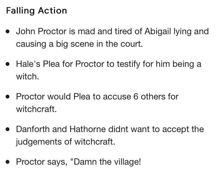 3 Falling actions in the movie the crucible?-example-1