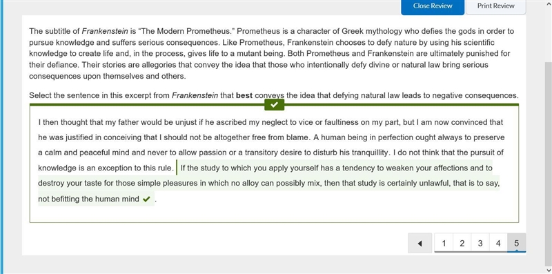 The subtitle of Frankenstein is “The Modern Prometheus.” Prometheus is a character-example-1