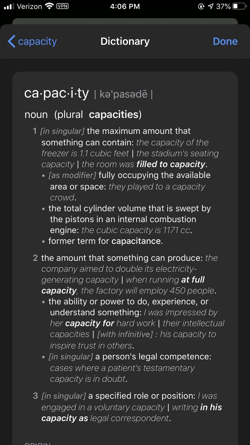 What is the correct meanig to capacity-example-1