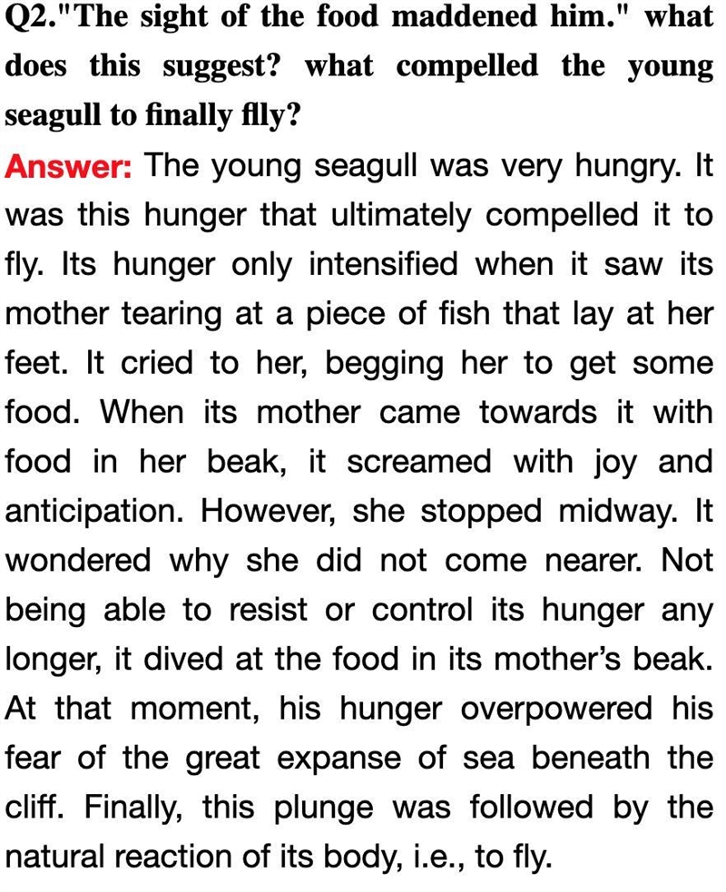 "the sight of the food maddened him". what does this suggest? what compelled-example-1