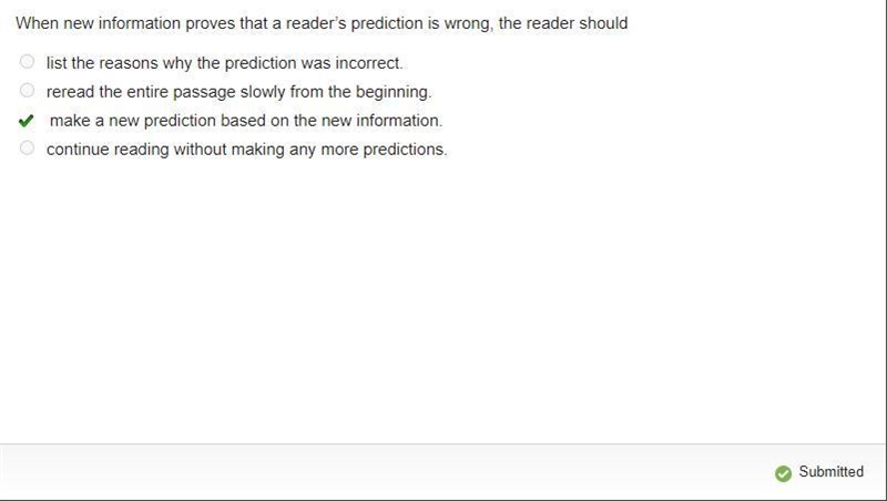 when new information proves that the readers prediction is wrong the reader should-example-1