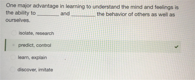 One major advantage in learning to understand the mind and feelings is the ability-example-1