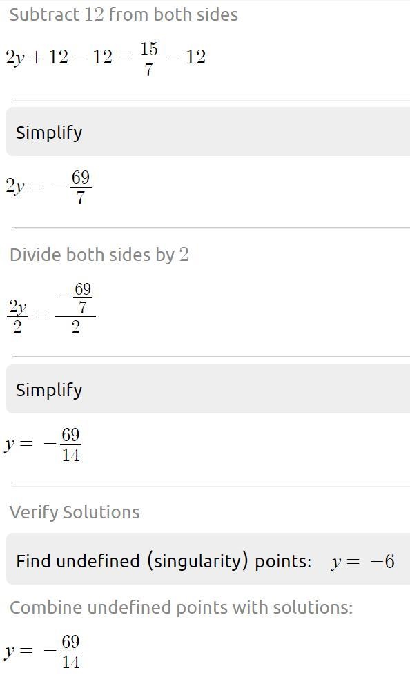 Solve for the equation y. 3/2 y+12=7/5 A) -320 B) -32 C) -80 D) 320-example-2