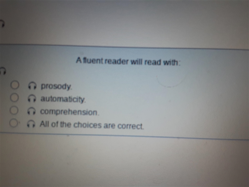 A fluent reader will read with-example-1