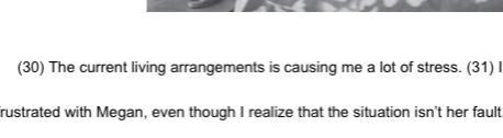 What change, if any, should be made in sentence 30? A Change arrangements to arangements-example-1