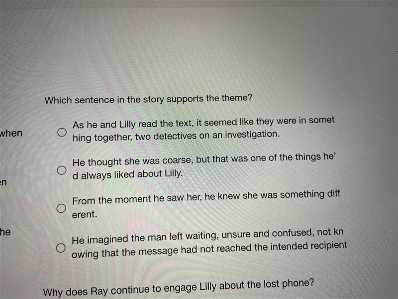 Which sentence in the story best support the theme?-example-1