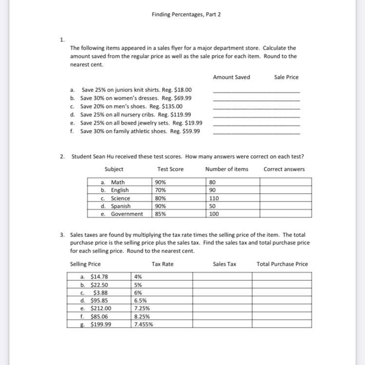 PLEASE HELP!!!!! Complete the assignment on finding averages or the mean. When calculating-example-1