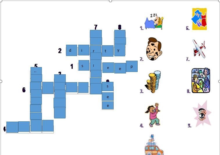 1. Solve the following crossword puzzle and use the vocabulary to answer exercise-example-1