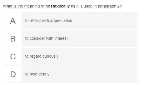 What is the meaning of nostalgically-example-1