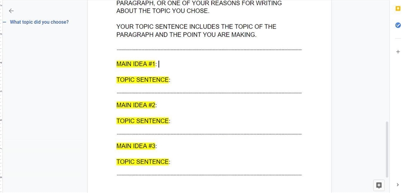 pleasseee answer The topic of is caffeine addition and i need 3 main ideas and 3 topic-example-1