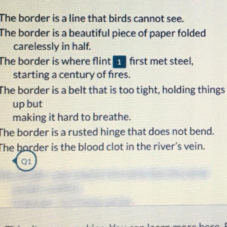 Which of the following does NOT describe a characteristic of the border? A It makes-example-1