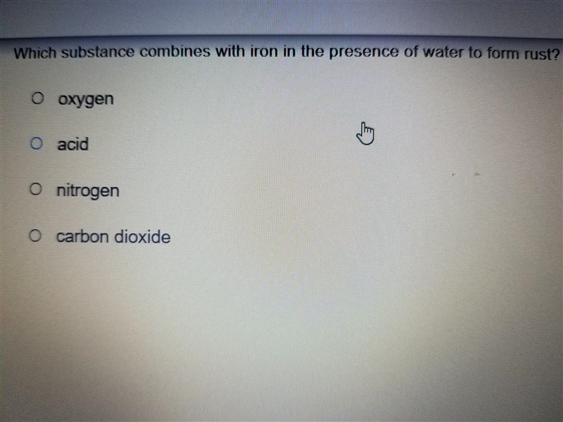 I think its D because acid would just kill you even though we have acid in us it burns-example-1