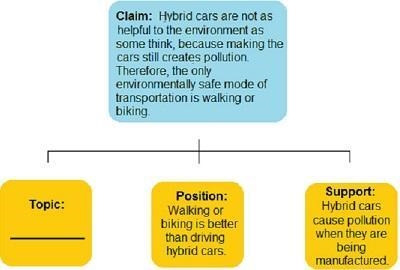 Which phrase best fills in the blank in this graphic organizer to describe the topic-example-1