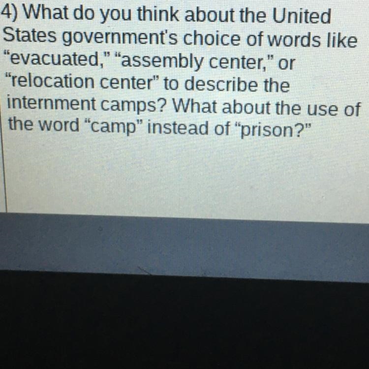 What do you think about the United States government’s choice of words like “evacuated-example-1